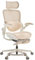 MUSSO E80 Muse FemmePosture™ Ergonomischer Bürostuhl für Frauen - 135° Neigung & 3D-Lendenstütze, 17cm 4D-Kopfstütze, ausziehbare Fußstütze, Sitztiefen-/Höhenverstellung, anpassbare Armlehnen (Beige)