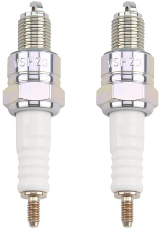 2 Stück Zündkerze CR7HSA, Zündkerzen Typ CR7HSA/A7RTC/C7HS/C7HSA für Motorroller Mofa Kleinkrafträder, Gewinde 10 mm Universal Ersatz Entstört für Verbesserte Motorleistung und Effiziente Zündung