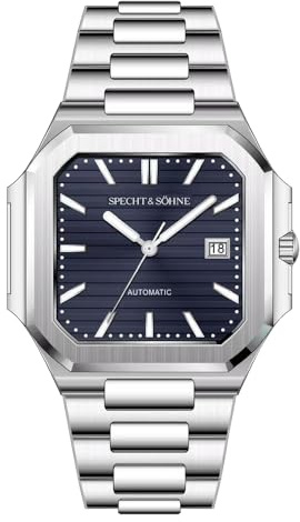 Specht & Söhne 41MM Square Cubic 5711 Herrenuhr Mechanische Uhren Roségold Edelstahl Saphirglas Wasserdicht