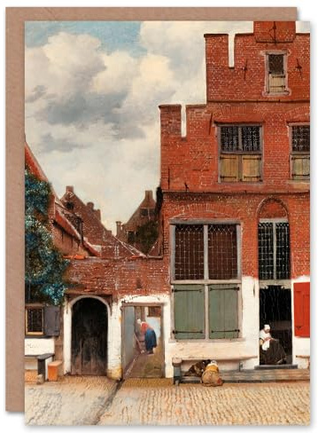 Artery8 Johannes Vermeer Art Card The Little Street Facades