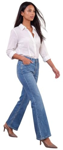 Roman Petite Bootcut Stretch Jeans for Women UK - Ladies Everyday Autumn Winter Comfy Soft Evening Vacation Work Party Night Out