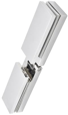 Bisagras para puertas de cristal, bisagra para puerta de ducha de acero inoxidable 304 para vidrios de 6 mm a 12 mm (ángulo de apertura máximo de 90 grados, apertura unidireccional hacia afuera)