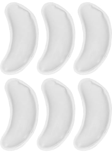 Abaodam 6 Stück Wiederverwendbare Augenkühlpads aus Gel für Arbeit und Zuhause Wiederverwendbare Augenpads mit Kühlender und Erwärmbarer Funktion aus Pvc Gel