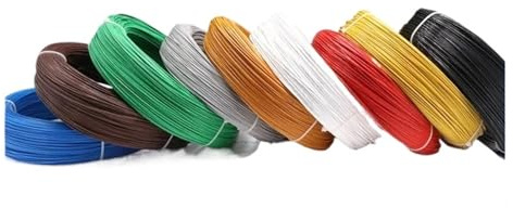 5/10 m UL1332 PTFE-Draht 30/28/26/24/22/20/18/16/14/13/12/10 AWG FEP-isoliertes Kabel(White,10 METERS_22AWG)