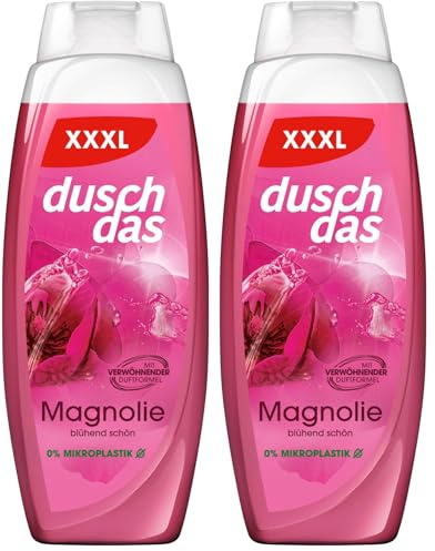 Duschdas Duschgel Magnolie XXXL Duschbad mit verwöhnender Duftformel sorgt für einen erfrischenden Start in den Tag 675 ml (Packung mit 2)