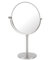 DEUSENFELD SK52EG - Echt Edelstahl doppel Stand Kosmetikspiegel 5X Vergrößerung + Normalspiegel, Ø20cm, 360° horizontal schwenkbar, matt gebürstet