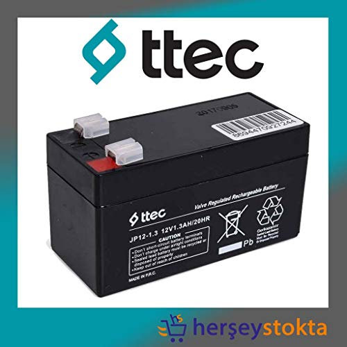 Ttec 12 V 1,3 Ah Batterie sèche sans entretien