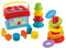 Simba 104010191 - ABC Baby Spielset, Ringpyramide, bunter Sortiereimer und Stapelpyramide, 18 Teile, ab 12 Monaten