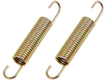 sourcing map 2 Stücke Parkfeder 9,5cm bronzefarbene Rückholfeder für Motorradständer für YB100