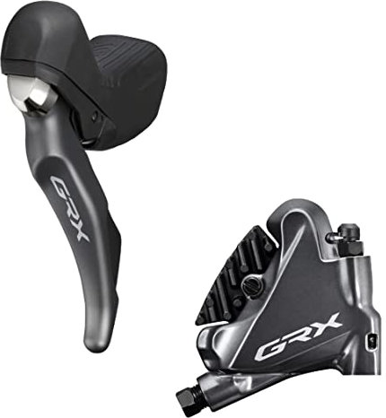 Shimano GRX ST-RX810 GRX 11-Gang STI entlüftet mit BR-RX810 Flachmontage-Messschieber, rechts vorne