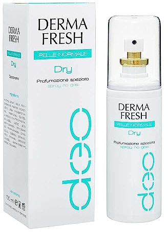 Dermafresh Dry, Deodorante Spray, Pelle Normale, Profumazione Speziata, No Gas, 100 ml | Profumazione Speziata, Effetto Dry per Massima Freschezza