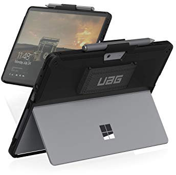 URBAN ARMOR GEAR UAG Designed for Microsoft Surface Go 4 / Surface Go 3 / Surface Go 2 / Surface Go Case 10.5 Scout w/Handstrap Rugged Military Drop Tested Protective Cover Black