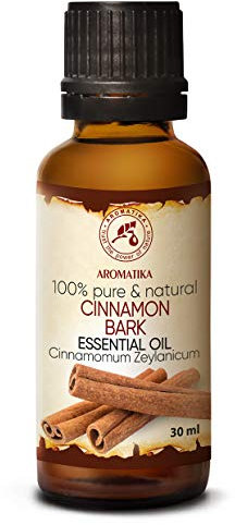 Zimtrinde Ätherisches Öl 30ml - Cinnamomum Zeylanicum - Zimtöl - Aromaöl - Duftöl - Raumduft - Reines Zimtrinde Öl - für Schönheit - Aromatherapie - Duftlampe - Duftöle für Seifen und Kerzen