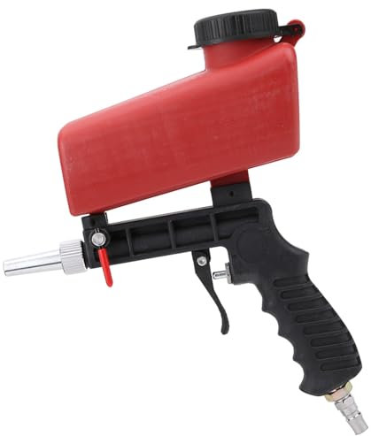 Pistola de Chorro de Accionada Por Aire, Kit de Pistola de Chorro de Neumática Para Todos Los Proyectos de Granallado, Elimina Pintura, Manchas, Óxido, Suciedad En Superficies Y Limpieza