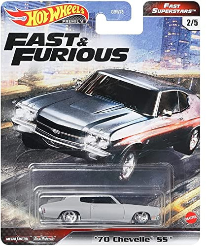 Hot Wheels Fast & Furious Collection of 1:64 Scale Vehicles from The Fast Film Franchise, Modern & Classic Cars, Great Gift for Collectors & Fans of The Movies
