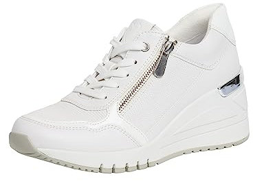 MARCO TOZZI Damen Sneaker, Keilabsatz, Wechselfußbett, weiches FEEL ME Fußbett, ideal für Business und Freizeit