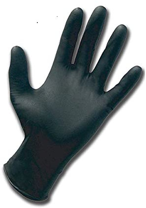 VIRSUS Guanti in nitrile neri senza polvere M 1000 guanti in nitrile monouso da lavoro no lattice latex free AQL 0,65 Medium