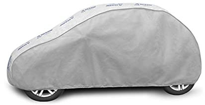 Autoabdeckung Wasserfest & Extrastark kompatibel mit Volkswagen Up! (11-) Atmungsaktive Autoplane Abdeckplane Grau