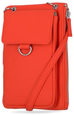 Mundi Cornelia RFID-Crossbody-Tasche für Damen, Handy-Geldbörse, Handy-Geldbörse, Tiger Lily, 7.25 L x 4.75 W x 1 D