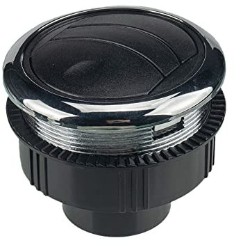 iSpchen Standheizungs Luftauslass Abschließbarer Drehbarer Runder Entlüftung A/C-Luftauslass Auto Klimaanlage Lüftungsschlitze für Auto Wohnmobil Busse, Boote, Yachten,87mm/75mm/46mm,Schwarz