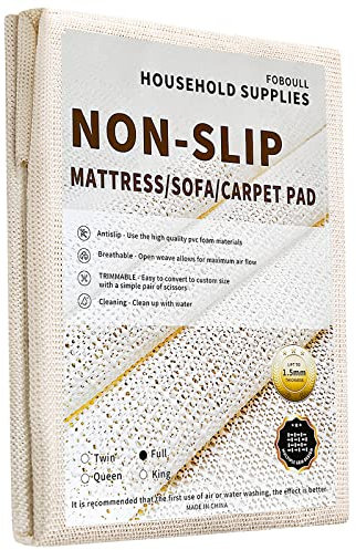 Foboull Matratzen-Stopper und Greifer, halten Bett und Topper-Pad vom Verrutschen für Sofa, Couch, Stuhlkissen, Matratzen, einfaches Trimmen, rutschfest, Griffe verhindern ein Verrutschen – voll