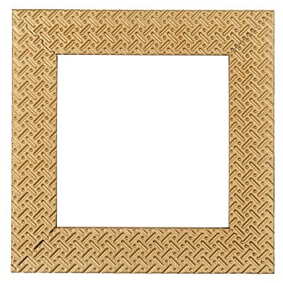ElekTek Decorative Switch Surround Frame Cover Finger Plate Patterns Gold Dots Dashes