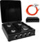 HOMELUX 6,2 KW Gaskocher für Gasflasche，4 flammig Campingkocher mit 150cm Gasschlauch, Kochfeld Kocher mit Deckel Herd Gas Outdoor (Schwarz)