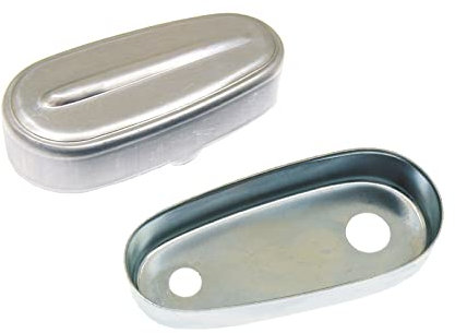 Cif 5872-A+5175 Coperchio Copri Molleggio Forcella In Alluminio Con Scatoletta PIAGGIO VESPA 50 - PRIMAVERA - ET3 - PK