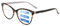 Firmoo Progressives Multifokal Lesebrille 1.0x für Frauen Katzenauge Anti Blaulichtfilter Computer Brille Lesebrillen Multifokal-Leser Blendschutz Augenbelastung Ultraleicht