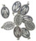 lazzaro italy Versilberte Medaille Wunderbare Madonna PRAY FOR US - h 2,2 cm - 10 Stück
