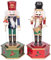 SHATCHI Caja Musical de Madera de 30 cm con diseño de Soldados de Cascanueces de Navidad, Figuras de Marionetas animadas para decoración del hogar, Incluye una