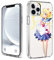 CHENQIAOHU Kompatibel mit iPhone 13 Pro Hülle, Ganzkörperschutz Stoßfest Schutzhülle Clear Case Slim Thin Cover (Anime-Sailor-Moon-Magic-4)