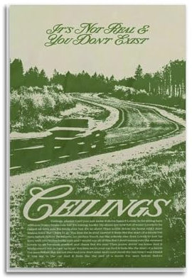 ceok Lizzy McAlpine Ceilings Filmposter Wandkunst Dekor Druck Bild Gemälde für Wohnzimmer Schlafzimmer Dekoration 30 x 45 cm ungerahmt