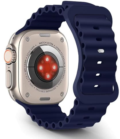 Aizgalxor Cinturino in Ocean Compatibile con Apple Watch Ultra 49mm 46mm 45mm 44mm 42mm(Series 3/2/1), Cinturini di ricambio Compatibile con iWatch Ultra 2/Series 10/9/8/7/6/5/4/3/2/1/SE