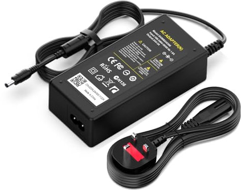 24V Power Supply Charger for Logitech Racing Wheel G920 G923 G940 G29 G27 G25, PS3 Xbox 360, FUJITSU Scanner FI-6130 FI-6140, DC 24V 2A 3A LED Strip Lights Adapter AD10110LF 190211-0010