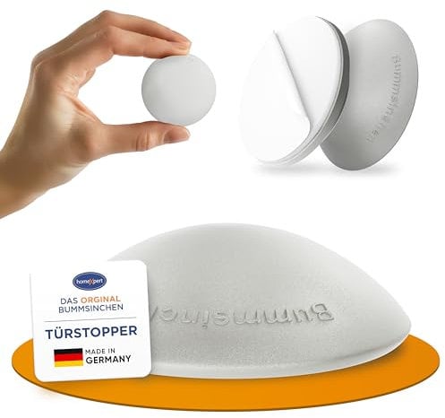 homeXpert Türstopper Wand Grau selbstklebend [10 Stück] - Ø 40 mm - kleiner Wandpuffer für Wandschutz - Türpuffer Wand für Türanschlag, Türgriffschutz, Türklinken Stopper