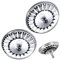 Tomario Kitchen Sink Strainer Plug Stainless Steel Thicken for Kitchen Sink, Hole Diameter 78mm 79mm 82mm 84mm (Silver-2 Pack, 84mm)