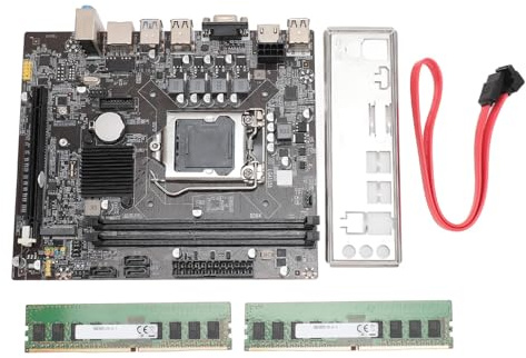 H310 Gaming-Motherboard, LGA 1151 MATX Dual Channel DDR4-Speicher, PCIe 3.0X16, SATA3.0, HDMI, VGA, M.2-Port, USB3.0/2.0-Schnittstelle, Computer-Motherboard (16GB)