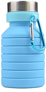 QTANZIQI Cup with Handle Silicone Collapsible Water Bottles Travel Folding Portable Kettle My Foldable Drink Bottle (Color : Beige) silk pillowcase