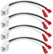 MEIRIYFA 72-6514 Speaker Wiring Harness Connector, 72-6514 Door Speaker Replacement Speaker Wire Harness for Jeep Dodge Chrysler Models Front Rear Door Speaker Wiring Harness Adapter (4 PCS)