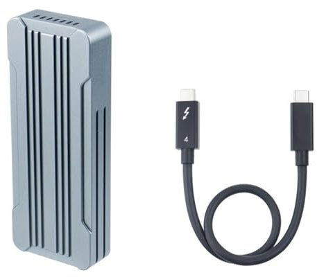 MLWSKERTY Boîtier SSD M.2 NVMe 40Gbps NVMe USB4 Thunderbolt3 Boîtier Disque Dur Externe Compatible Transmission Données Rapide