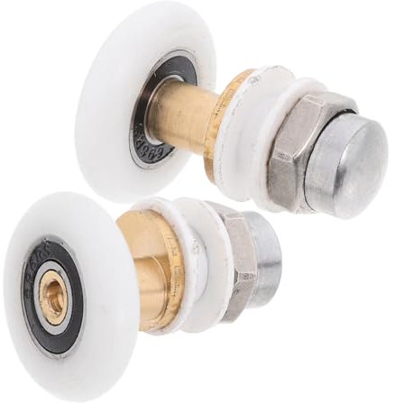 Angoily 2stücke Glas-schiebetürrolle Großer Kugellager Duschkabinen Ersatzteil Stilvolles Langlebiges Design Sanfter Lauf Für Badezimmertüren Klassischen Look