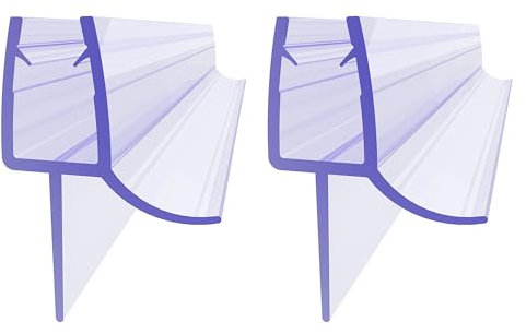 SIRHONA Guarnizione per porta doccia, 120 cm, guarnizione per cabina doccia, adatta per vetro per porta doccia, spessore 8 mm, 02 confezioni da 2
