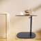 Sindipanda Beistelltisch C Form Kleiner Couchtisch Desktop 360° Rotierend Sofa Beistelltisch, Höhenverstellbar(45-80cm), beistelltische für Wohnzimmer, Arbeitszimmer, Schlafzimmer (Holz)