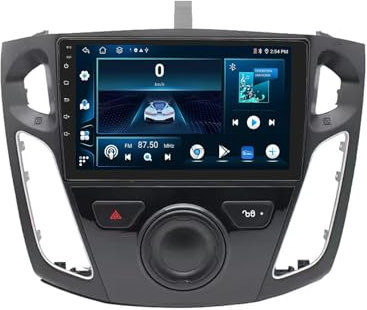 Android 13 2 DIN Car Radio Stereo para Ford Focus 3 MK 3 2011-2015 9 Pulgadas Autoradio con WiFi GPS Rear View Camera RDS FM BT DVR SWC Ventilador de refrigeración(2+32G)