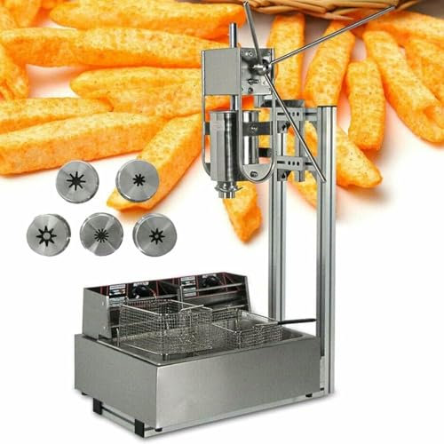 Commercial Churro Maker Stainless Steel Spanish Churros Donuts Making Machine Vertical Churro Machine