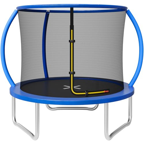 JUMMICO Trampolín para Exteriores Ø 183/228/290/360 cm Juego Completo con Red de Seguridad, Escalera, Cubierta para los Bordes y Accesorios de Montaje, certificación GS Trampolín de jardín para niños