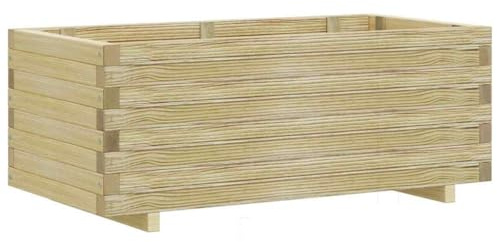 Sophrelle Lit surélevé rectangulaire 100x50x40 cm Bois,Pots & Cache-Pots,26kg-41660
