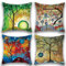 JOTOM Dekorative Kissenbezug Kissenhülle Frühling Sommer Herbst Winter für Fall Sofa Dekokissen Sofakissen Bezug Auto Home Bed Büro Cafe Garten Outdoor 45 x 45 cm 4er Set