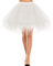 Bbonlinedress Rock Knielang Tüll Underskirt Petticoat rosa/weiß Dirndl Vintage 50s Petticoat Berlin Retro Tutu Tüllrock Crinoline Cosplay Ivory M